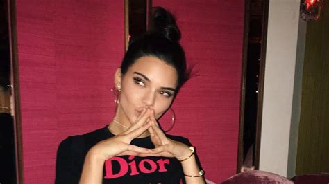 Kendall Jenner in a Dior Tee Shirt 